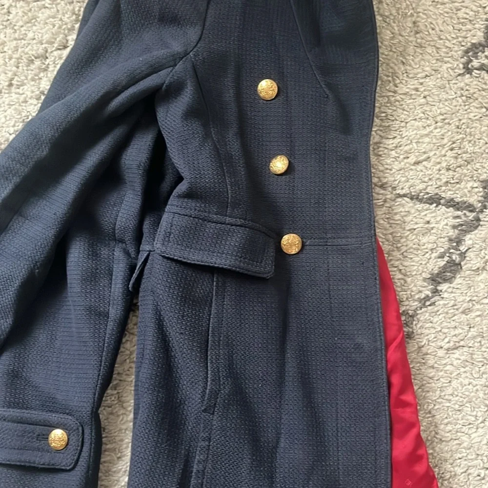 Banana Republic Size S Navy Overcoat - Picture 6 of 7